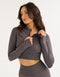 Arise Essential Zip-Up Long Sleeve - Slate Grey