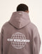 World Wide Hoodie - Slate Grey