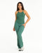 Air Support Tank with Built in Bra Shelf - Green