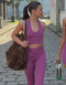 Tempo Pulse Halter Bra - Plum