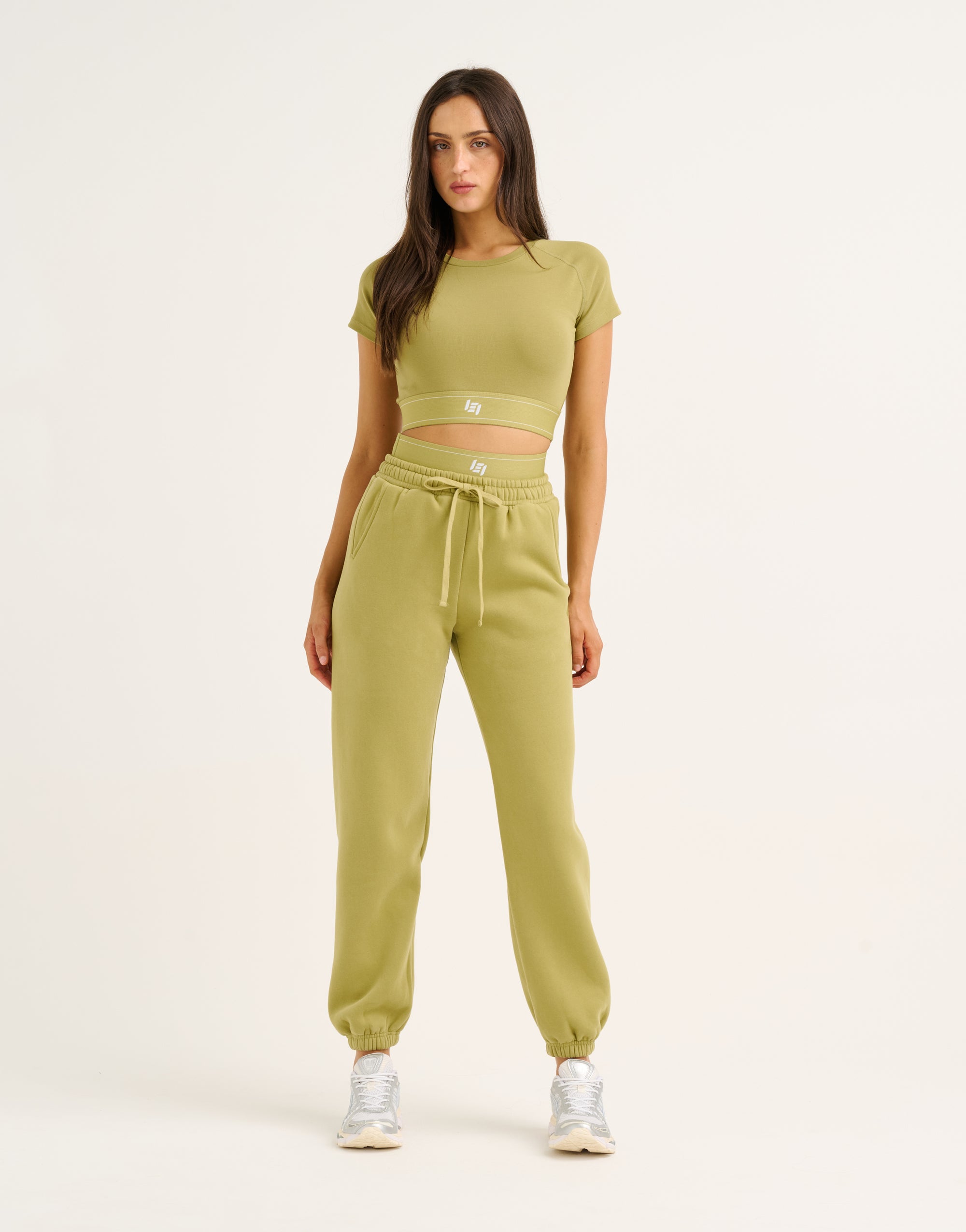 Elemental Layered Jogger Sweatpants - Olive