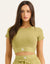 Bubble Banded Top - Olive
