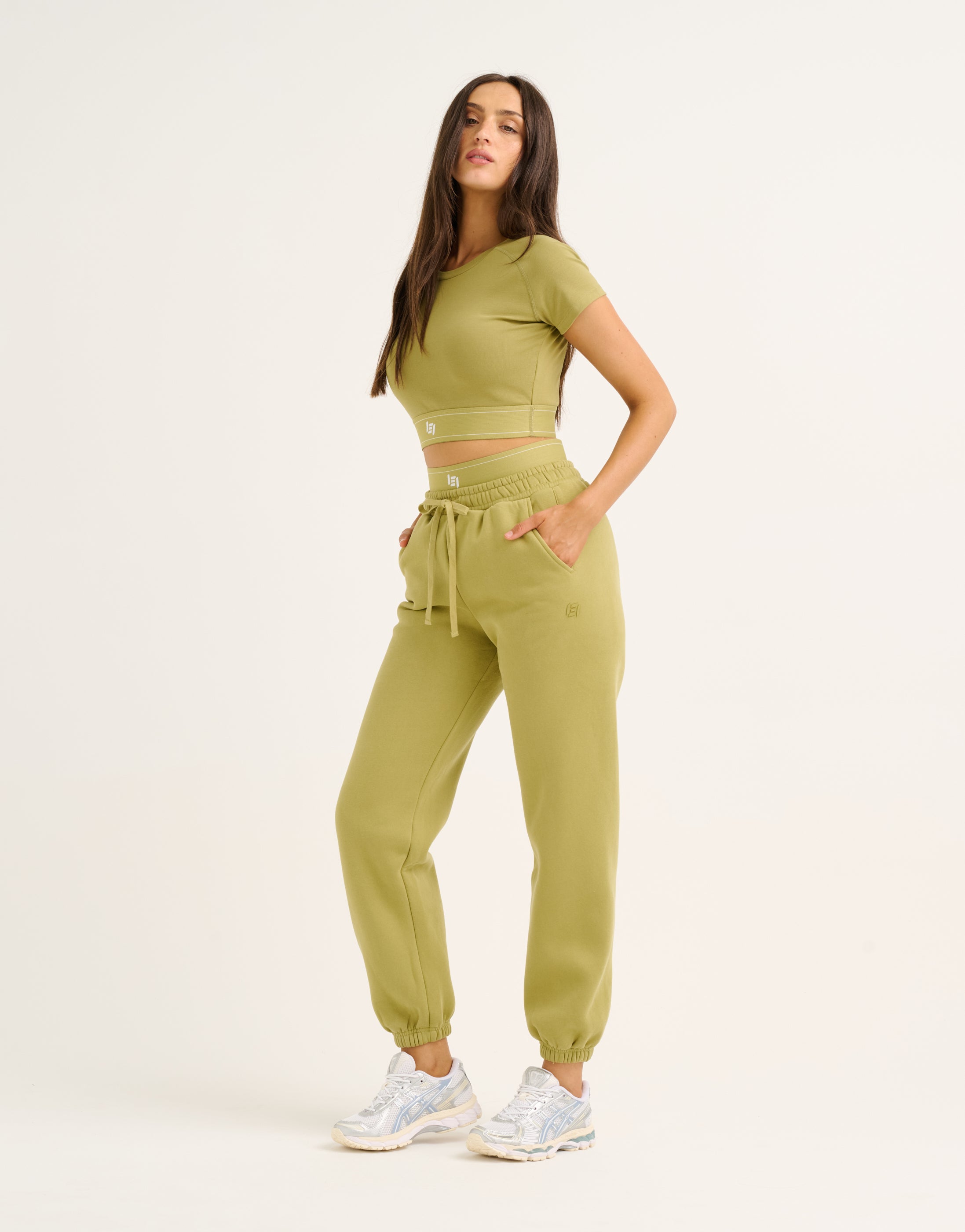 Bubble Banded Top - Olive