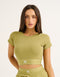 Bubble Banded Top - Olive