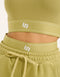 Bubble Banded Top - Olive