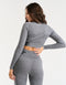 Arise Comfort Cropped Long Sleeve - Charcoal
