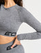 Arise Comfort Cropped Long Sleeve - Charcoal