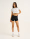 Cloud Cropped Tee - Micro Grey