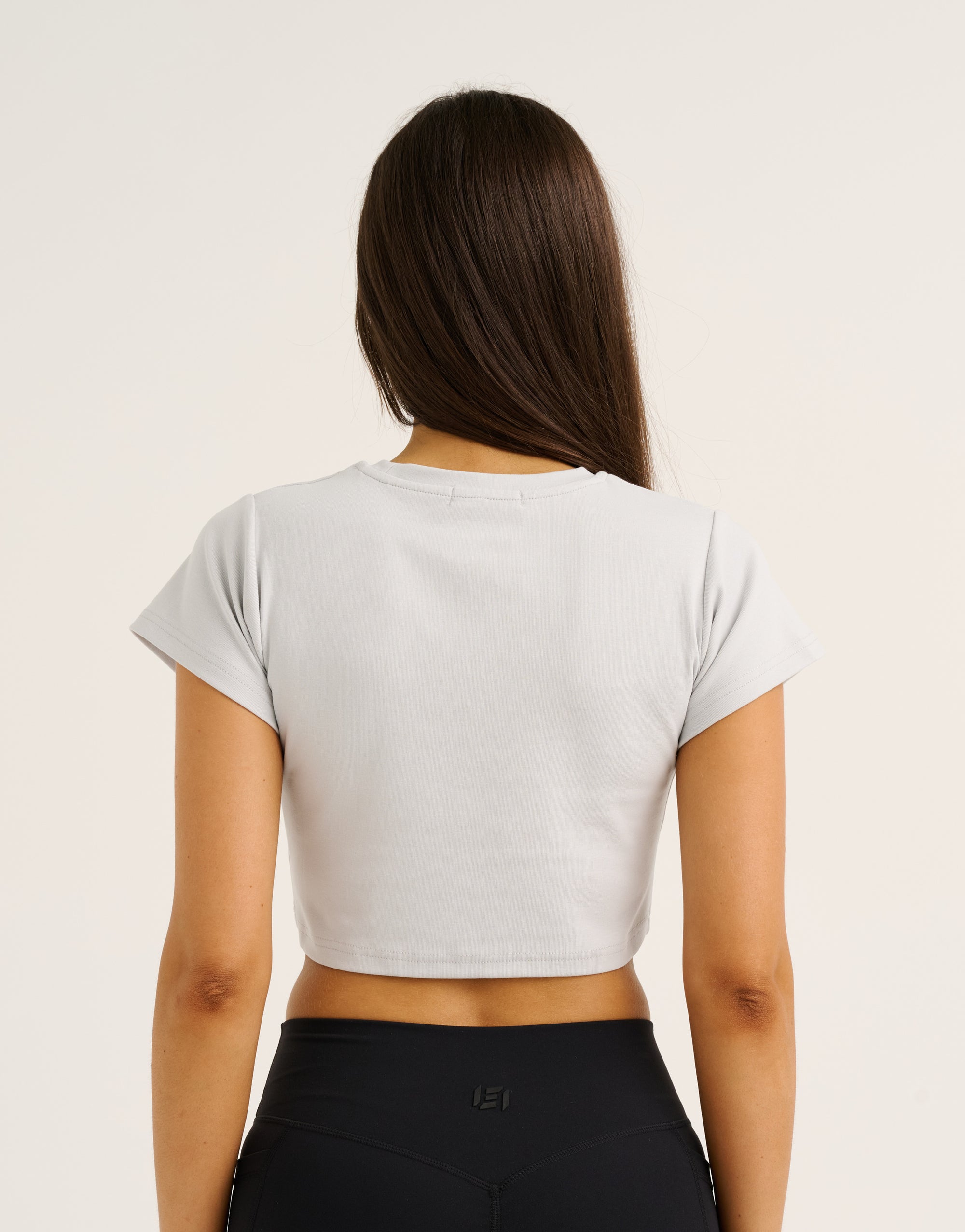Cloud Cropped Tee - Micro Grey