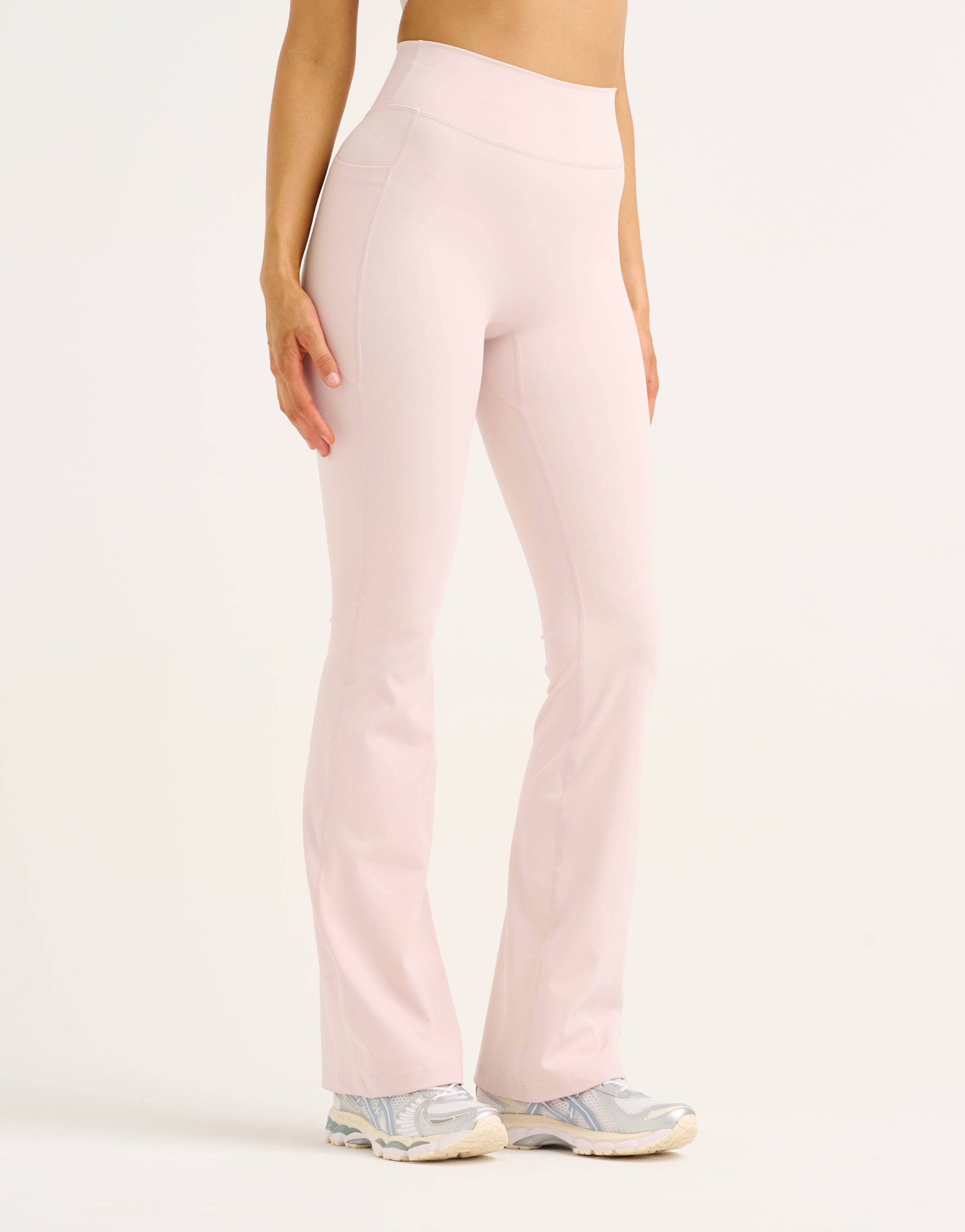 Flare Lycra Pocket Leggings - Mauve