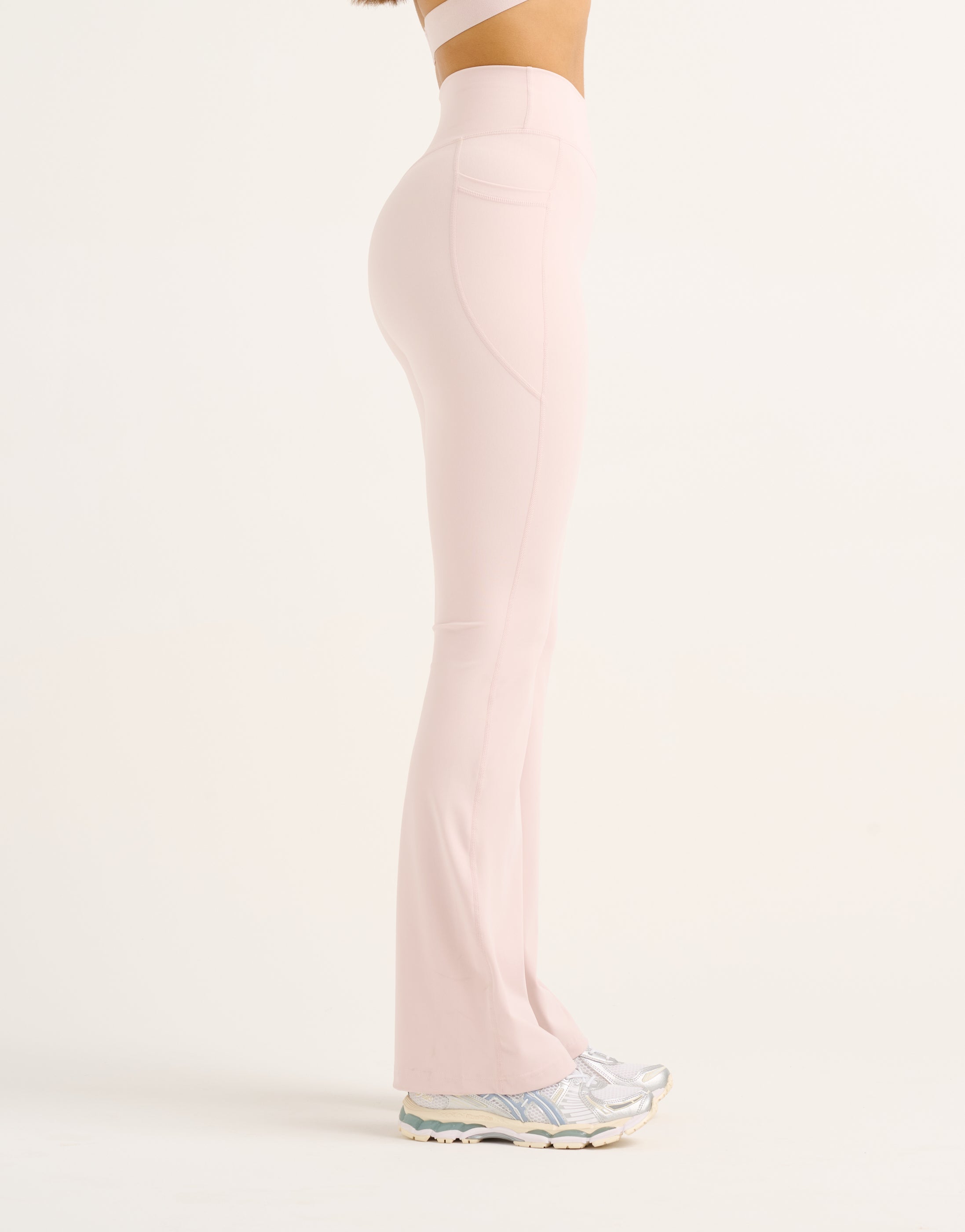 Flare Lycra Pocket Leggings - Mauve