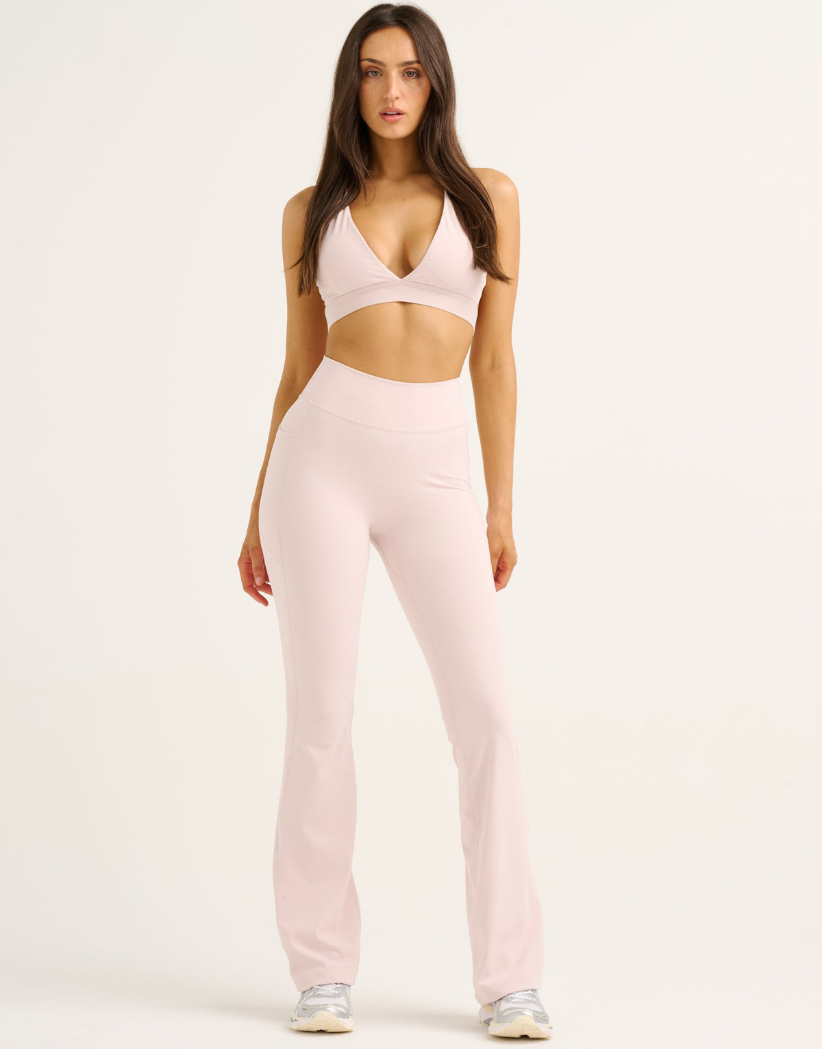 Flare Lycra Pocket Leggings - Mauve