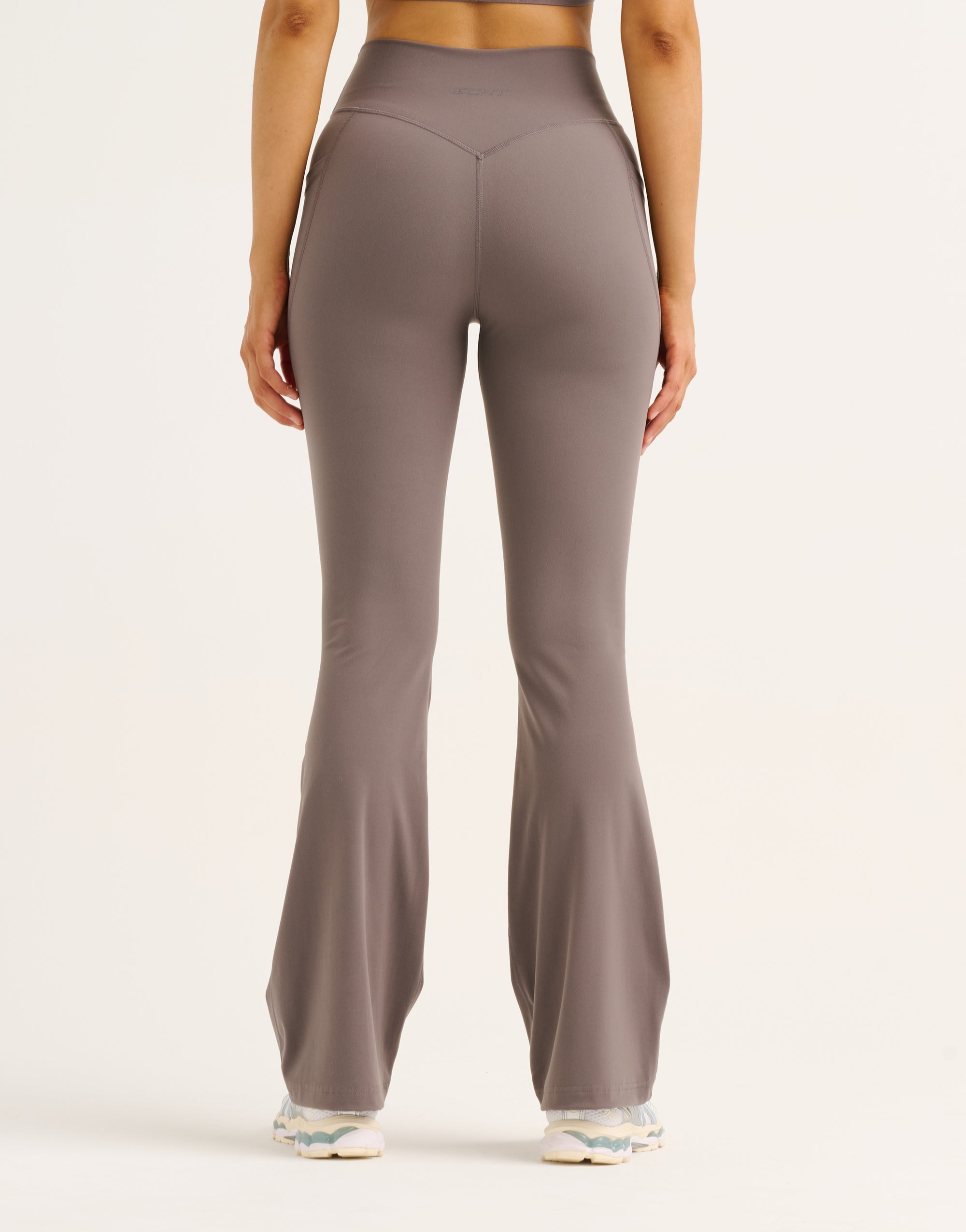 Flare Lycra Pocket Leggings - Slate Grey