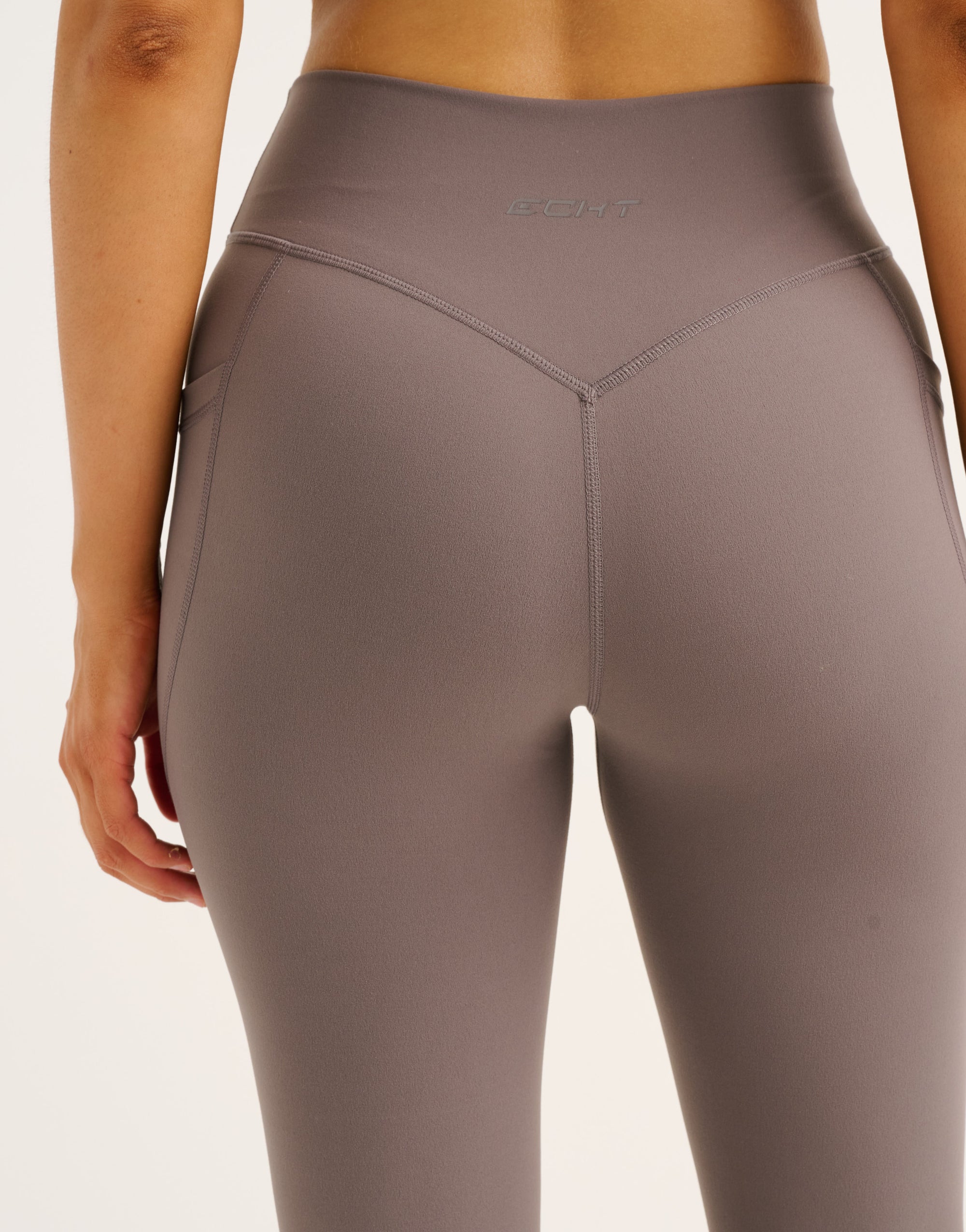 Flare Lycra Pocket Leggings - Slate Grey