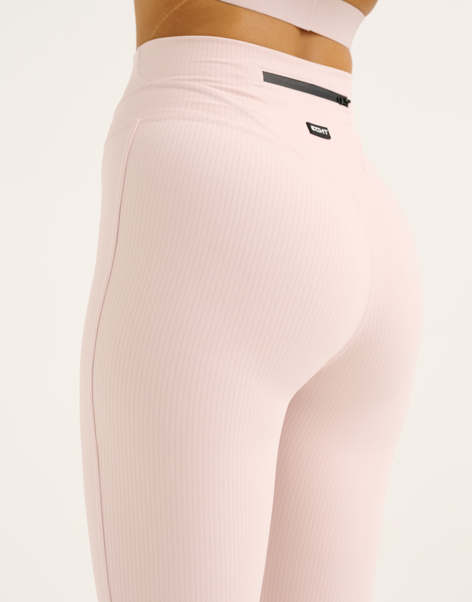Flare Ribbed Leggings V2 - Mauve