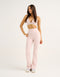 Flare Ribbed Leggings V2 - Mauve
