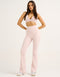 Flare Ribbed Leggings V2 - Mauve