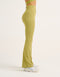 Flare Ribbed Leggings V2 - Olive