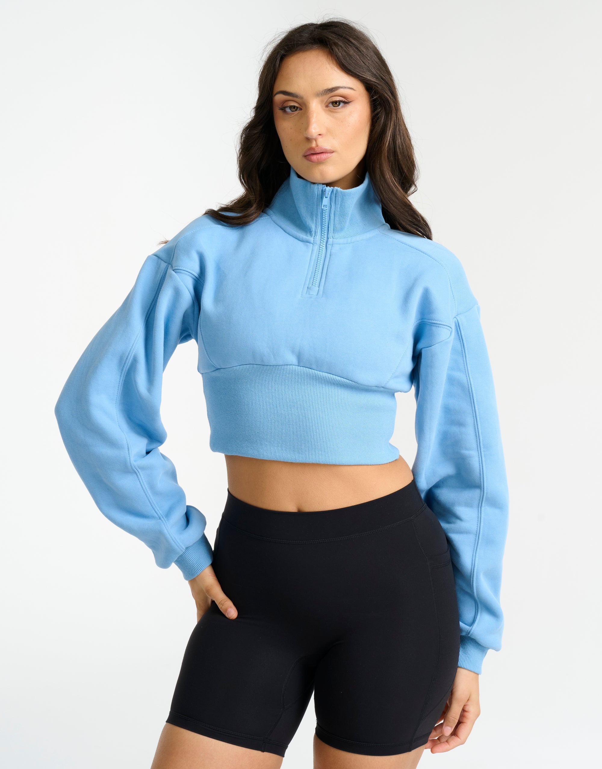 Futura Crop Jacket - Blissful Blue