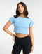 Futura Cropped Tee - Blue
