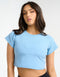 Futura Cropped Tee - Blue