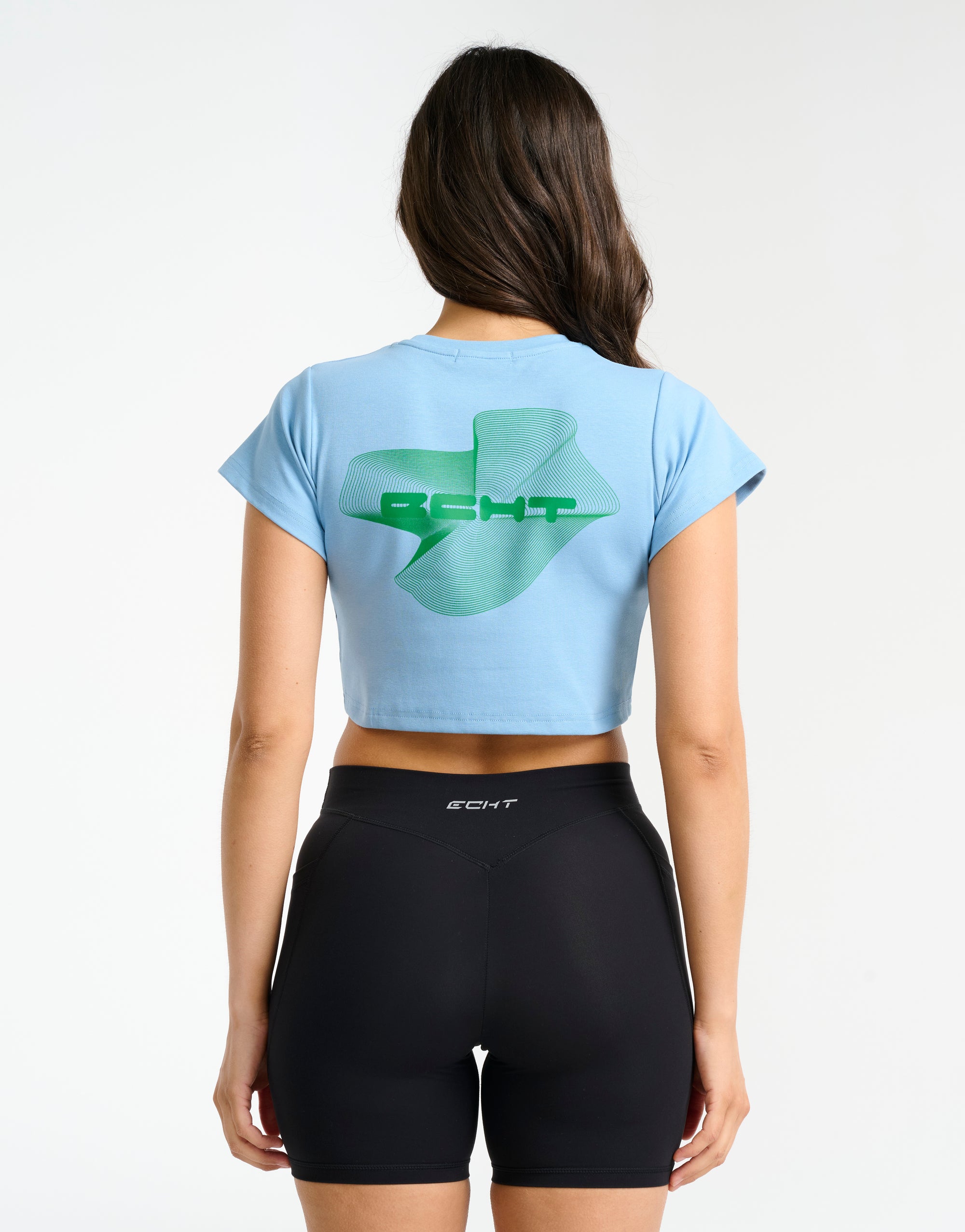 Futura Cropped Tee - Blue