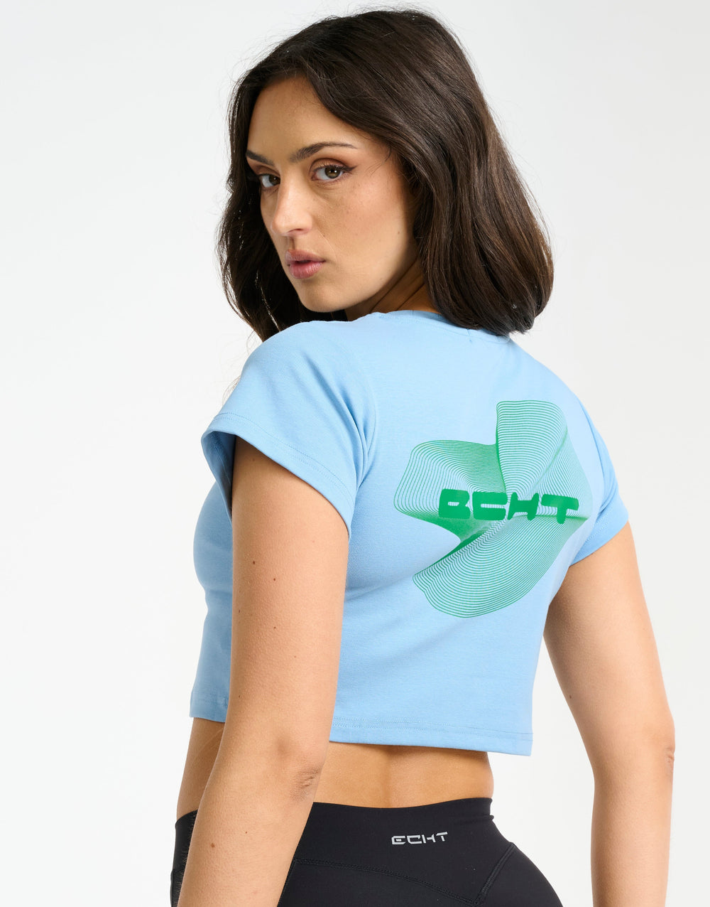 Futura Cropped Tee - Blue