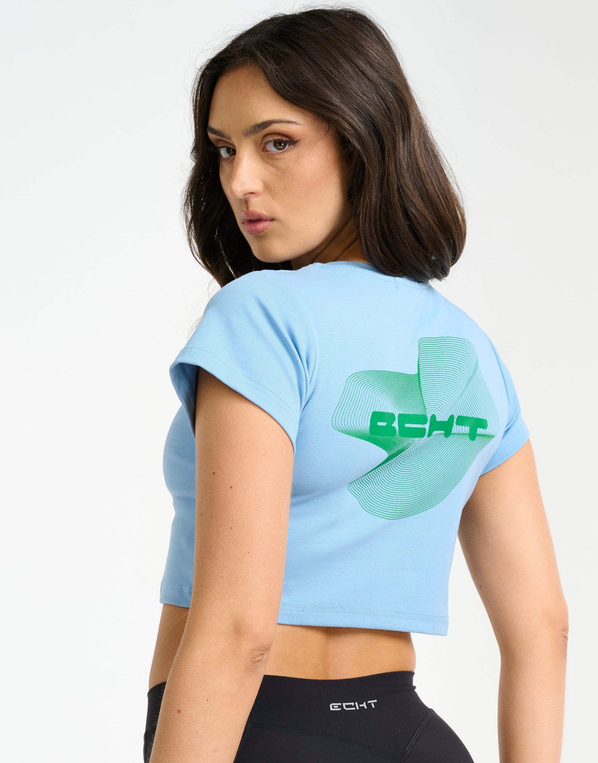 Futura Cropped Tee - Blue