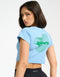 Futura Cropped Tee - Blue