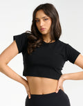 Futura Cropped Tee - Black