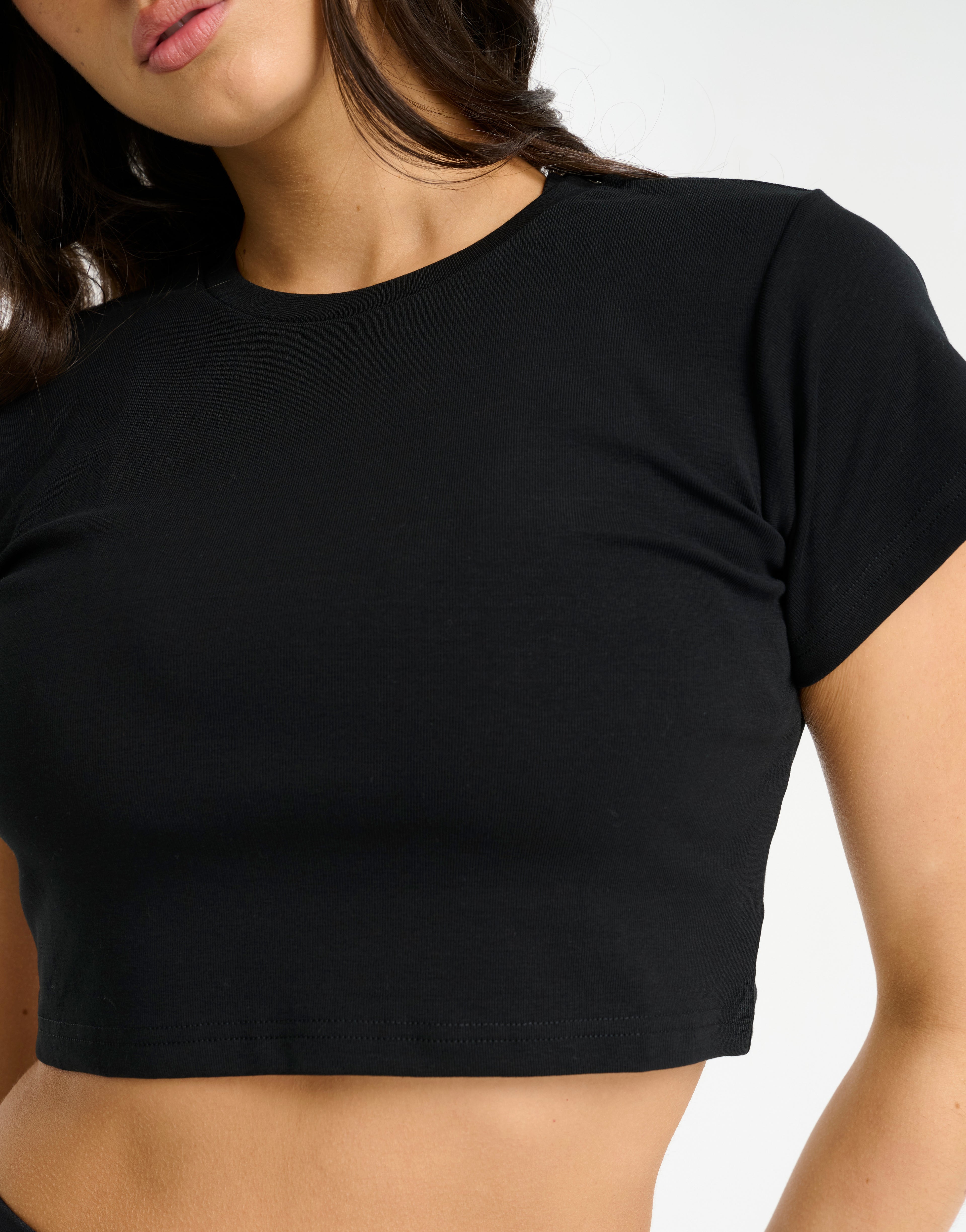 Futura Cropped Tee - Black