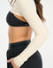 Echt Ribbed High Cut Long Sleeve - Taupe