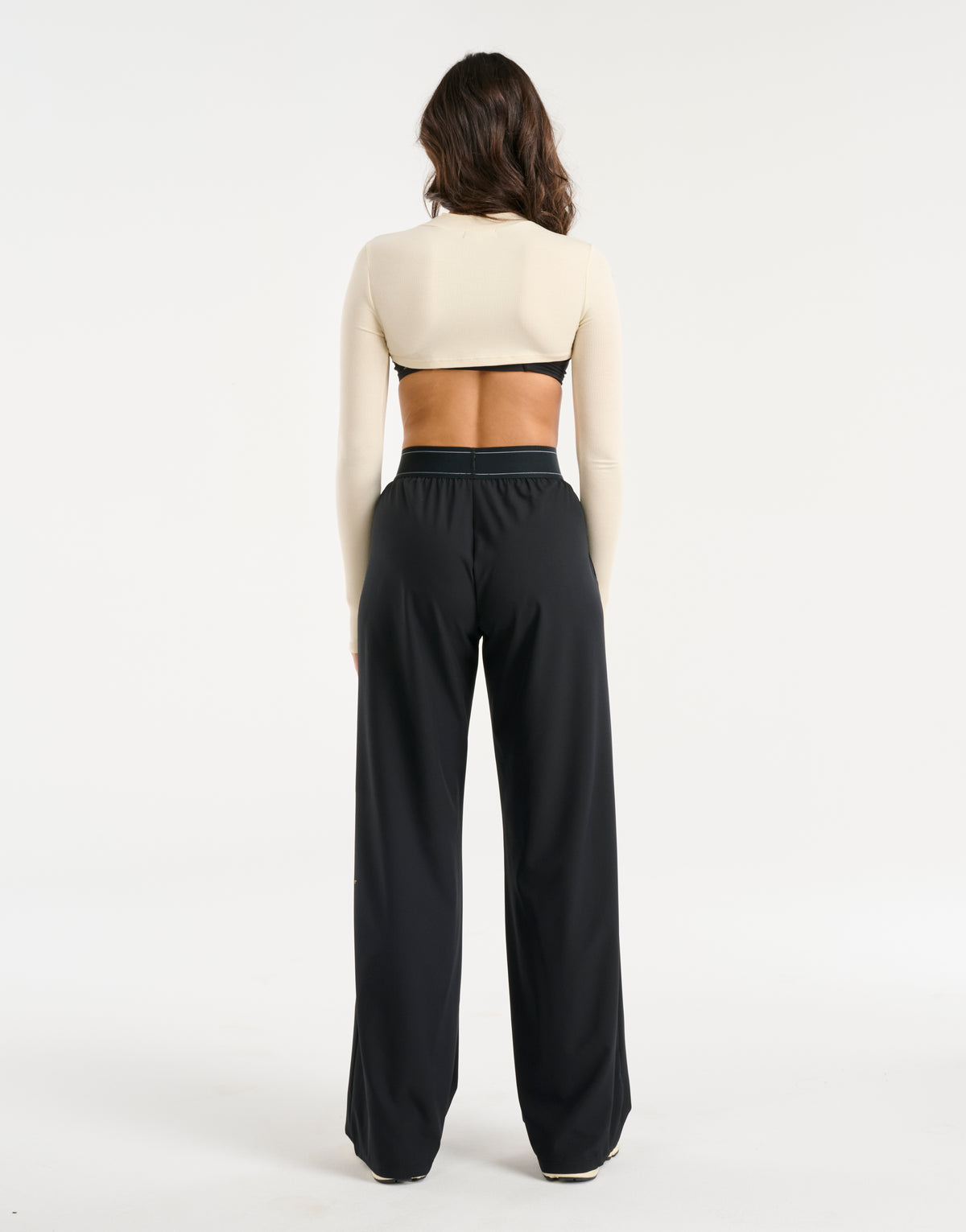 Echt Ribbed Bolero Long Sleeve - Taupe