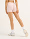 Echt Force Scrunch Mid-Waist Shorts - Mauve