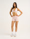 Echt Force Scrunch Mid-Waist Shorts - Mauve