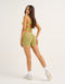 Echt Force Scrunch Mid-Waist Shorts - Olive