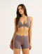 Echt Force Scrunch Mid-Waist Shorts - Slate Grey