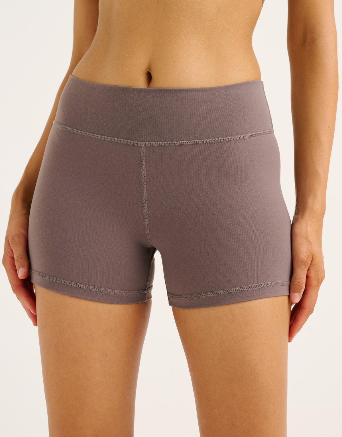 Echt Force Scrunch Mid-Waist Shorts - Slate Grey