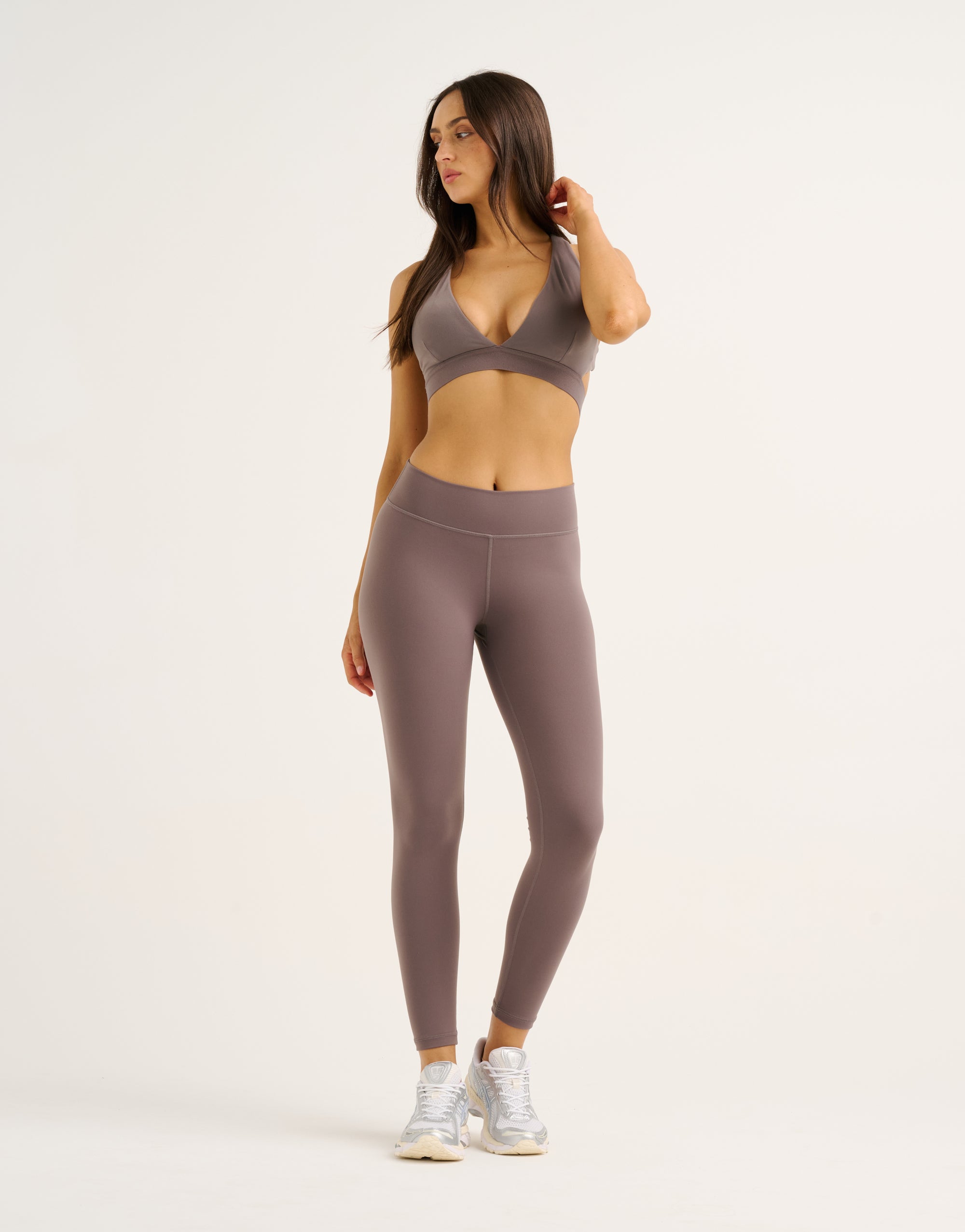 Force Scrunch Mid-Waist Leggings - Slate Grey