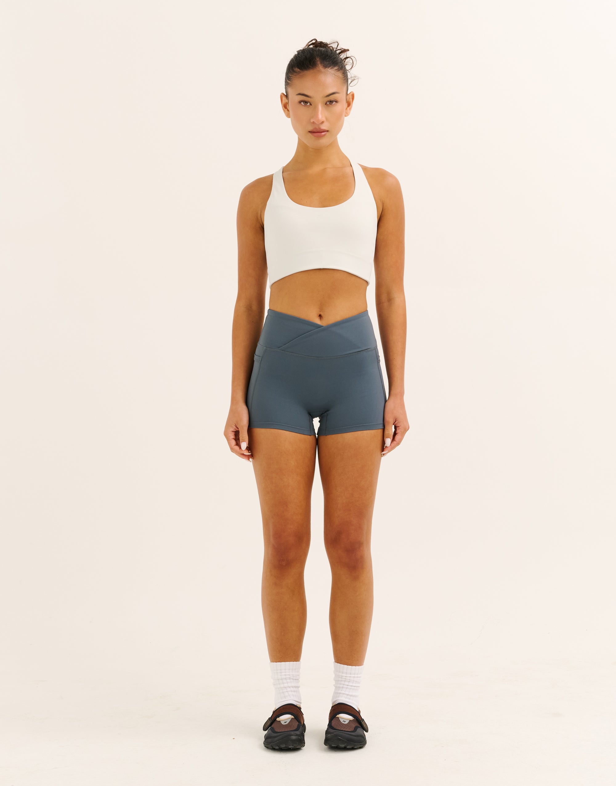 Nova Lycra® Pocket Racer Bra - Glacier