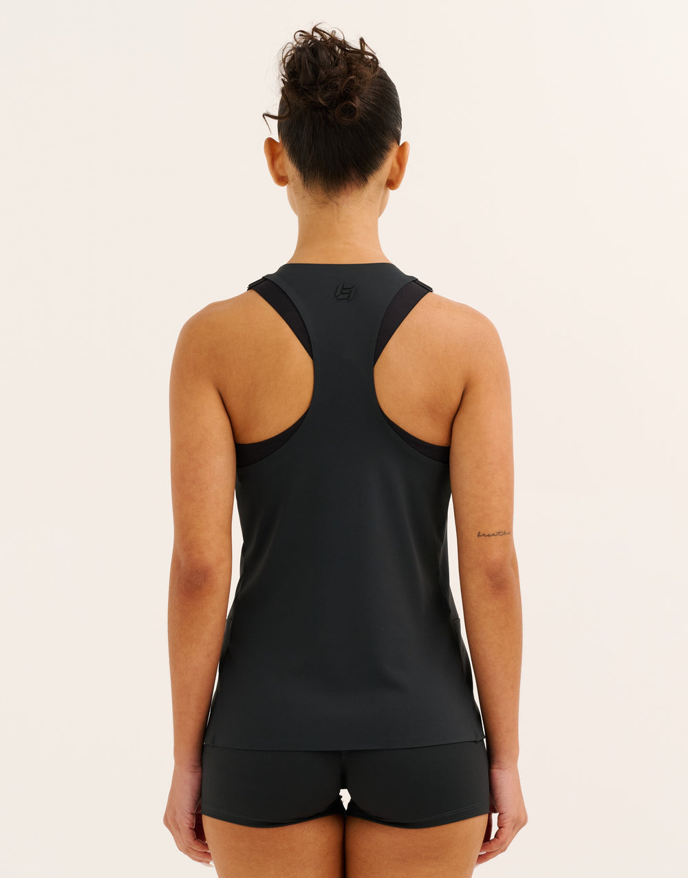 Nova Lycra® Pocket Racer Tank - Phantom Black