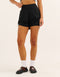 Nova Ruched Running Shorts - Phantom Black