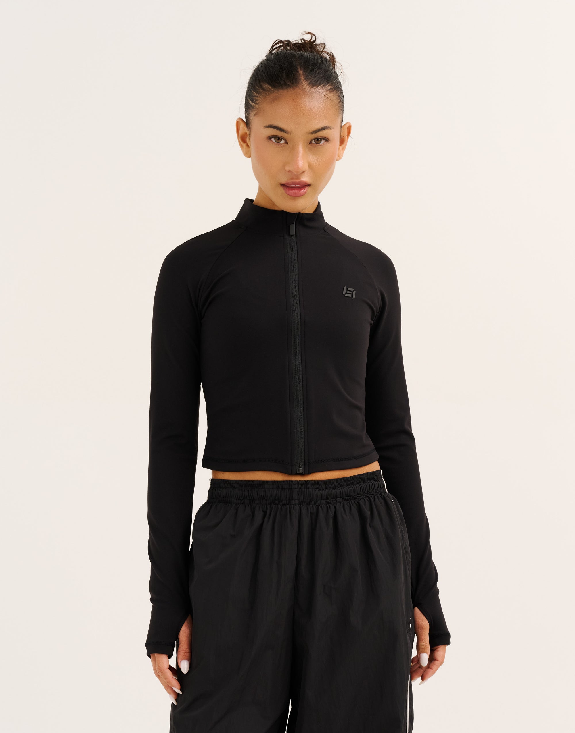 Nova Lycra® Zip Through Jacket - Phantom Black