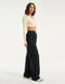 Echt Ribbed Cropped Long Sleeve - Taupe