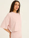 Terry Crop Tee - Mauve