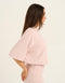 Terry Crop Tee - Mauve