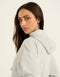 Terry Zip Up Hoodie - Grey Marle