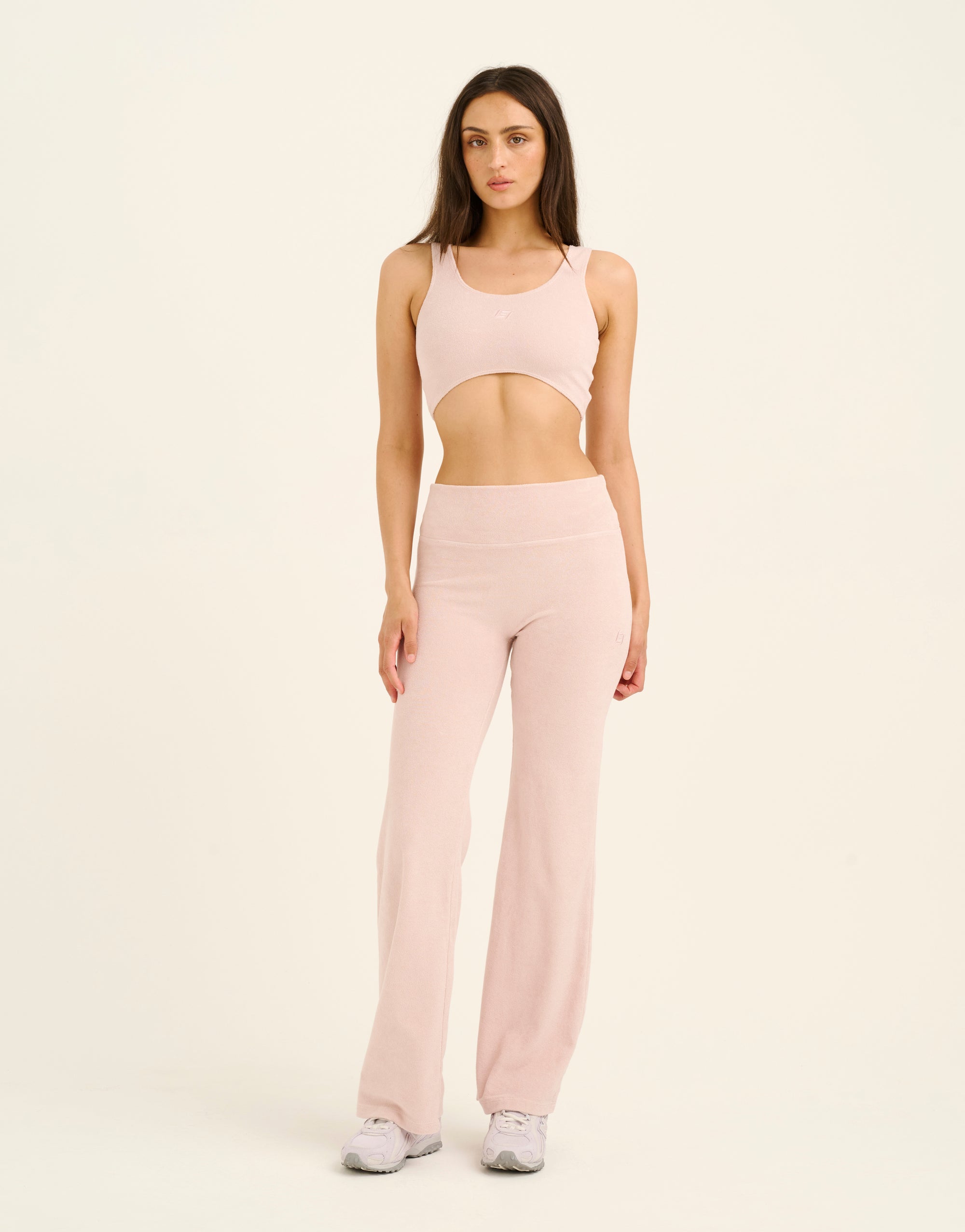 Terry Straight Leg Pant - Mauve