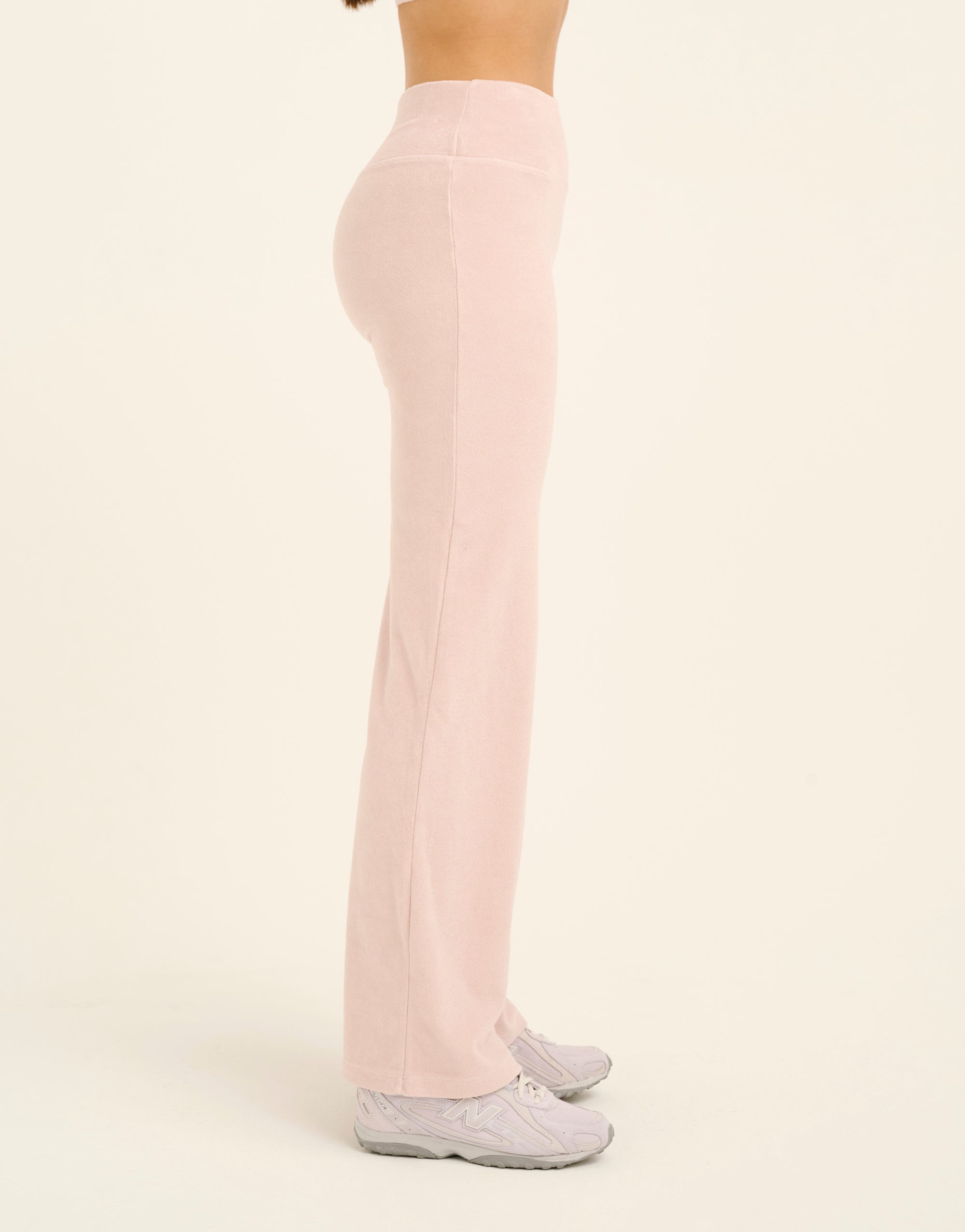 Terry Straight Leg Pant - Mauve