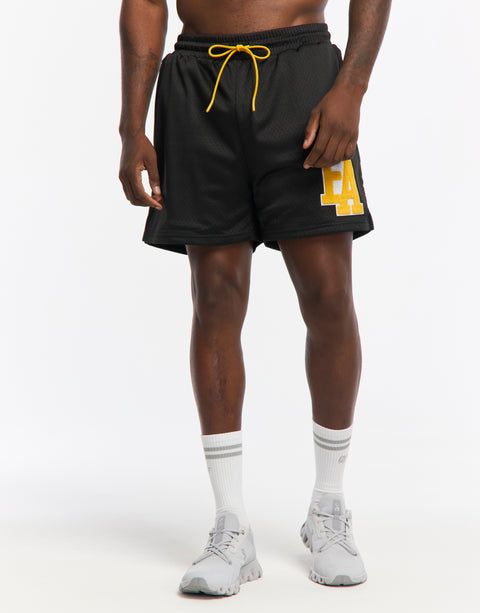 Top Marks Shorts - Black/Yellow